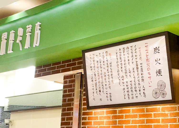 銀座惣菜店の看板