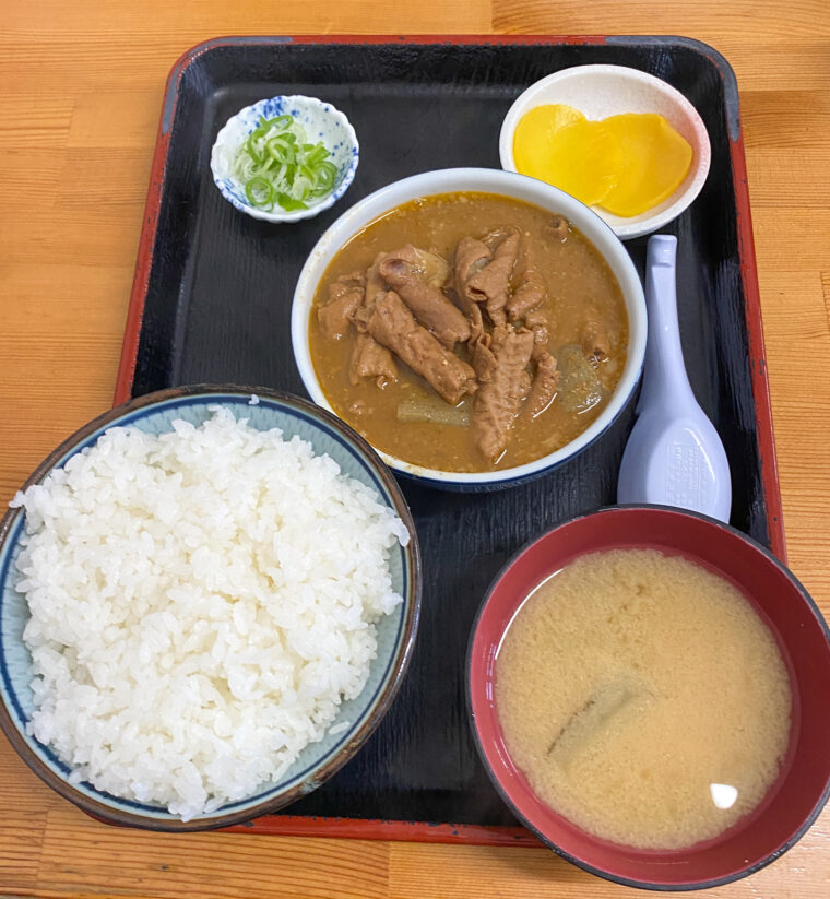 もつ煮定食